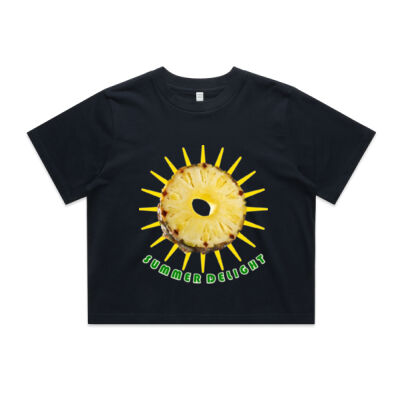 Tropical Pineapple Sun - Wo's Classic Crop Tee Thumbnail