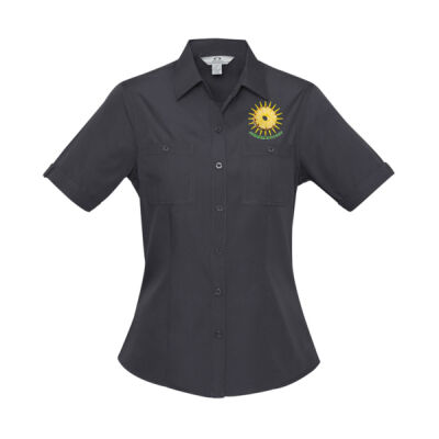 Tropical Pineapple Sun - Womens Bondi Short Sleeve Shirt Thumbnail