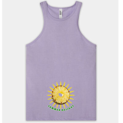 Tropical Pineapple Sun - Women's Racerneck CVC Tank Thumbnail
