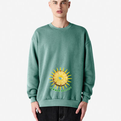 Tropical Pineapple Sun - ReFlex Fleece Unisex Crewneck Sweatshirt Thumbnail