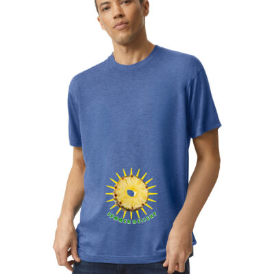 Tropical Pineapple Sun - Tri-Blend Unisex Track T-Shirt Thumbnail