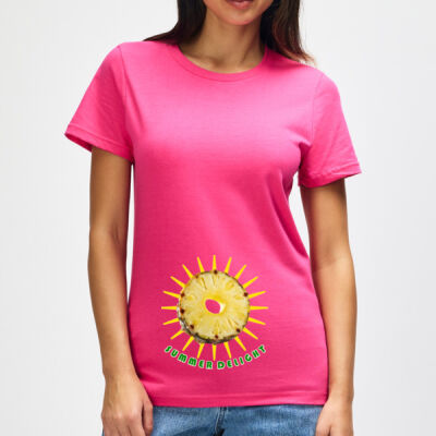 Tropical Pineapple Sun -  Women's Midweight Semi-Fitted T-Shirt Thumbnail