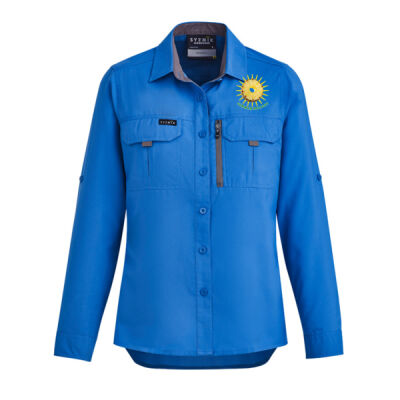 Tropical Pineapple Sun -  Womens Outdoor Long Sleeve Shirt Thumbnail