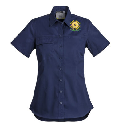 Tropical Pineapple Sun - Womens Lightweight Tradie Short Sleeve Shirt Thumbnail