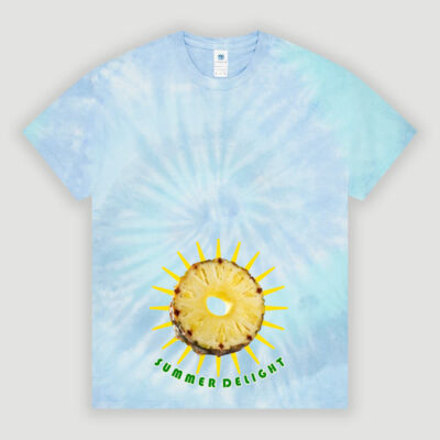 Tropical Pineapple Sun - Tie Dye Adult T-Shirt Thumbnail