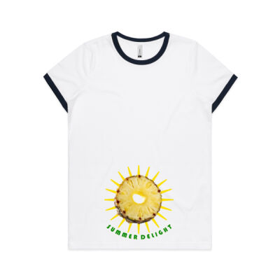 Tropical Pineapple Sun - Women's Ringer Tee Thumbnail