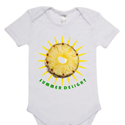 Tropical Pineapple Sun - Baby Short Sleeve Romper Thumbnail