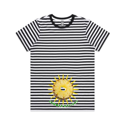 Tropical Pineapple Sun - Maple Tee - Striped Thumbnail