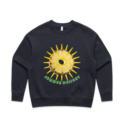 Tropical Pineapple Sun - Womens Relax Crew Thumbnail