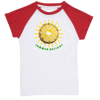 Tropical Pineapple Sun - Organic Baby Raglan Thumbnail