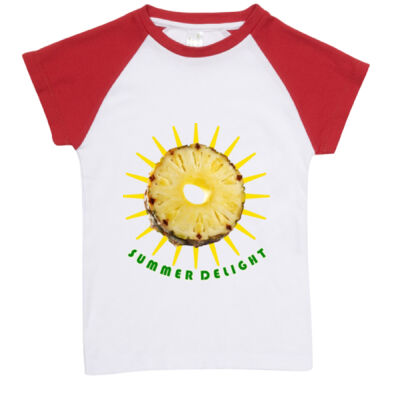 Tropical Pineapple Sun - Youth Raglan  Thumbnail