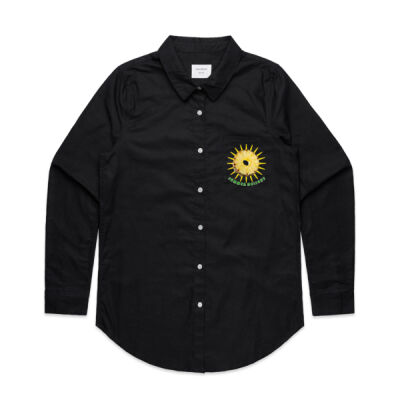 Tropical Pineapple Sun - Womens Oxford Shirt Thumbnail