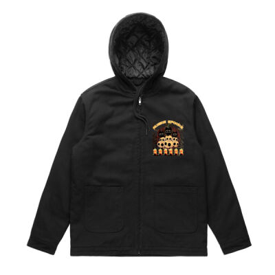 aussie spooks - Mens Canvas Heavy Hooded Jacket Thumbnail