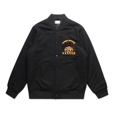 aussie spooks - Mens Felt Bomber Jacket Thumbnail