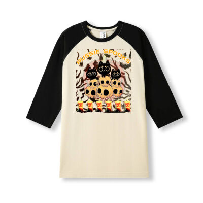 aussie spooks - Men's / Unisex 3/4 Sleeve Raglan T-shirt Thumbnail