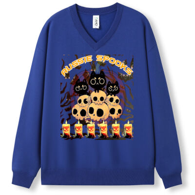 aussie spooks - Men's/Unisex V-neck Fleece Thumbnail