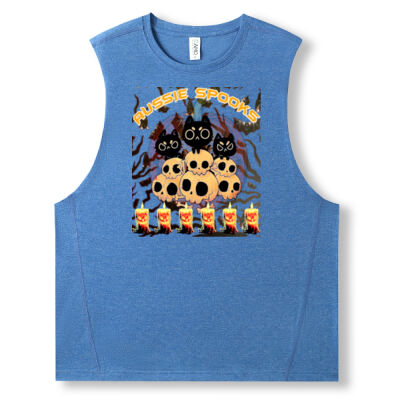 aussie spooks - Mens Heather SLEEVELESS Tee - Greatness Range Thumbnail