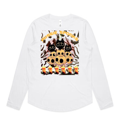 aussie spooks - Wo's Maple Curve L/S Tee Thumbnail