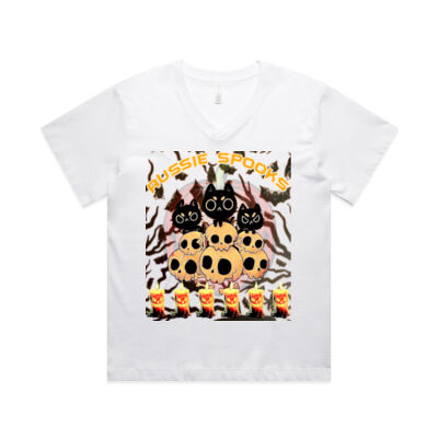 aussie spooks - Wo's Martina V Neck Tee Thumbnail