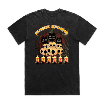 aussie spooks - Stone Wash Heavy Tee Thumbnail