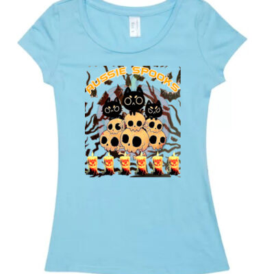 aussie spooks - Womens Cotton/Spandex T-shirt Thumbnail
