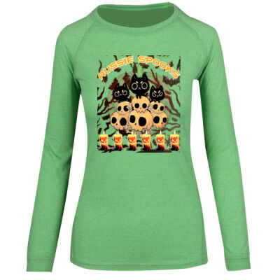 aussie spooks - Womens Greatness Heather Long Sleeve T-shirt Thumbnail