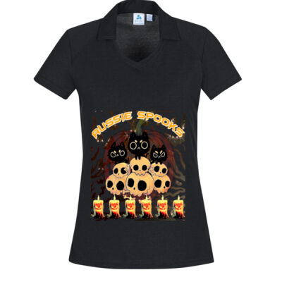 aussie spooks - Womens Byron Short Sleeve Polo Thumbnail