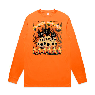 aussie spooks - Mens Block L/S Tee (Safety Colours) Thumbnail