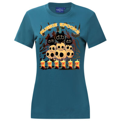 aussie spooks - PREMIUM COTTON FACE TEE Ladie's Thumbnail