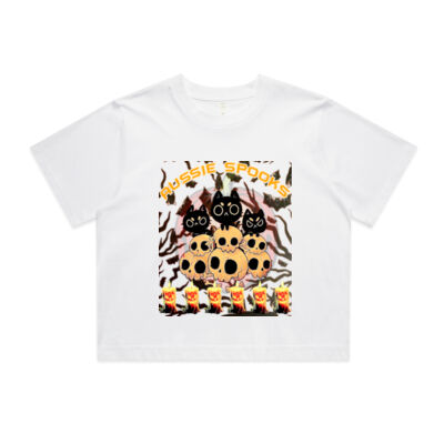 aussie spooks - Wo's Classic Crop Tee Thumbnail
