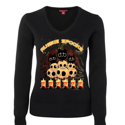 aussie spooks - Ladies Knitted Jumper Thumbnail