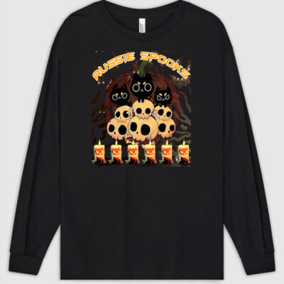 aussie spooks - Heavyweight Cotton Unisex Long Sleeve T-Shirt Thumbnail