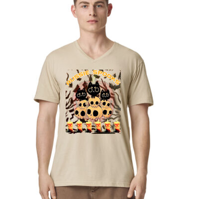 aussie spooks - CVC Unisex V-Neck T-Shirt Thumbnail