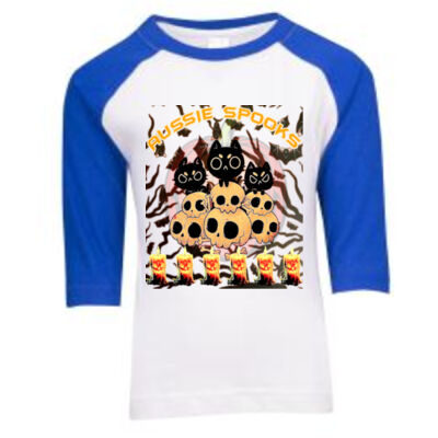 aussie spooks - Kids Raglan Thumbnail