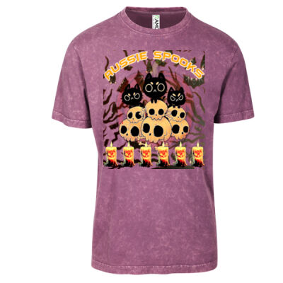 aussie spooks - Kid's Stone Wash Tee Thumbnail