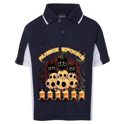 aussie spooks - Podium Kids Contrast Polo Thumbnail