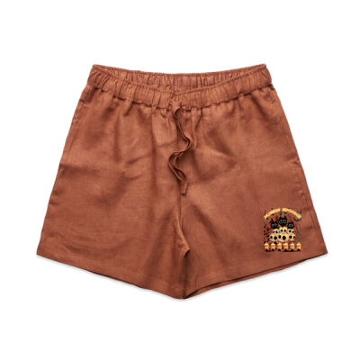 aussie spooks - Wo's Linen Shorts Thumbnail