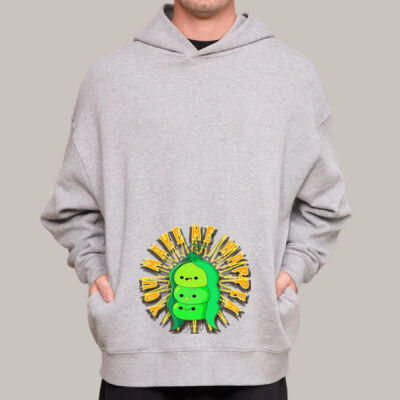  playful pea‑pod trio - Longline Hoodie Fleece  Thumbnail