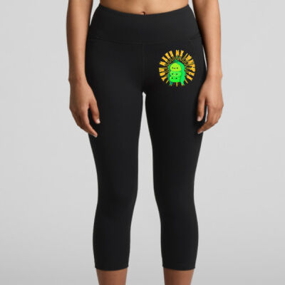  playful pea‑pod trio - Wo's Active Mid Leggings Thumbnail
