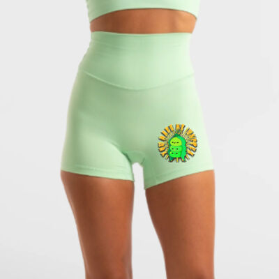  playful pea‑pod trio - Hi-Rise Short 2.0 - Neo Mint Thumbnail
