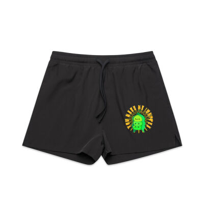  playful pea‑pod trio - Wo's Active Shorts Thumbnail
