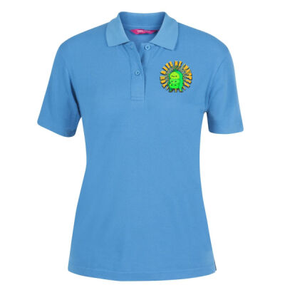 playful pea‑pod trio - Ladies 210 Polo Thumbnail