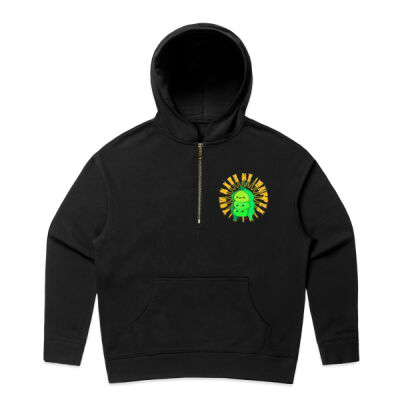  playful pea‑pod trio - Wo's Relax Half Zip Hood Thumbnail