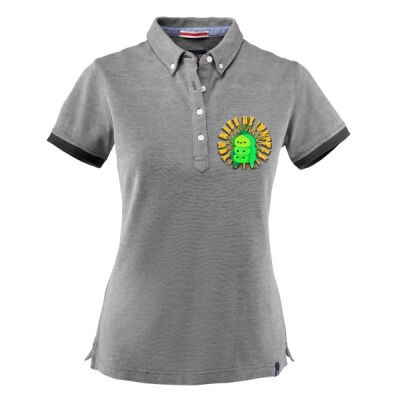  playful pea‑pod trio - Larkford Women's Cotton Polo Thumbnail