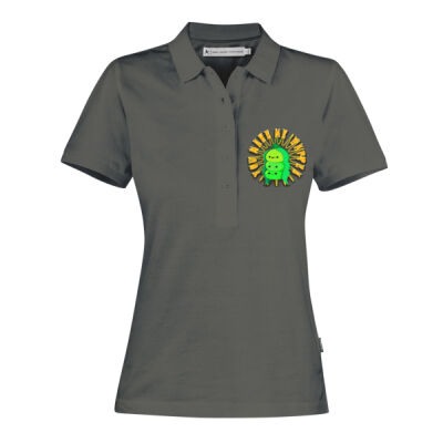  playful pea‑pod trio - Neptune Women's Cotton Polo Thumbnail