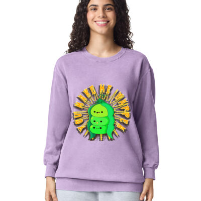  playful pea‑pod trio - Adult Crewneck Sweatshirt Thumbnail