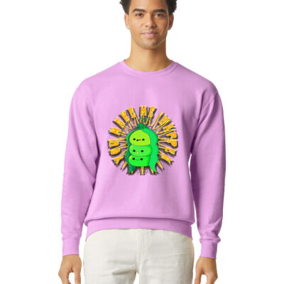  playful pea‑pod trio - Lightweight Crewneck Sweatshirt Thumbnail