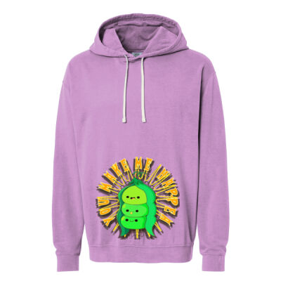  playful pea‑pod trio - Lightweight Hooded Sweatshirt Thumbnail