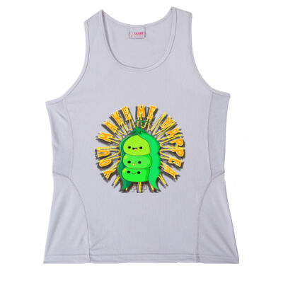  playful pea‑pod trio - Prize Ladies Singlet Thumbnail