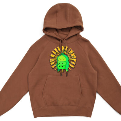  playful pea‑pod trio - Womens/Junior Cotton Care Kangaroo Pocket Hoodie Thumbnail